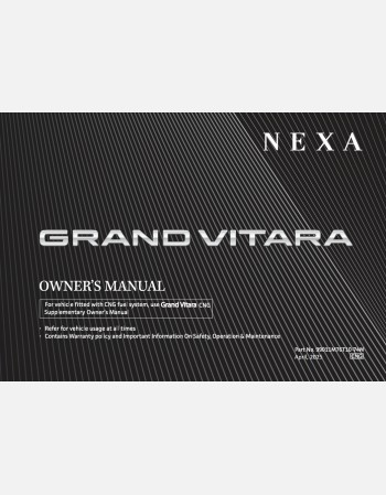 suzuki grand vitara 2025 owners manual
